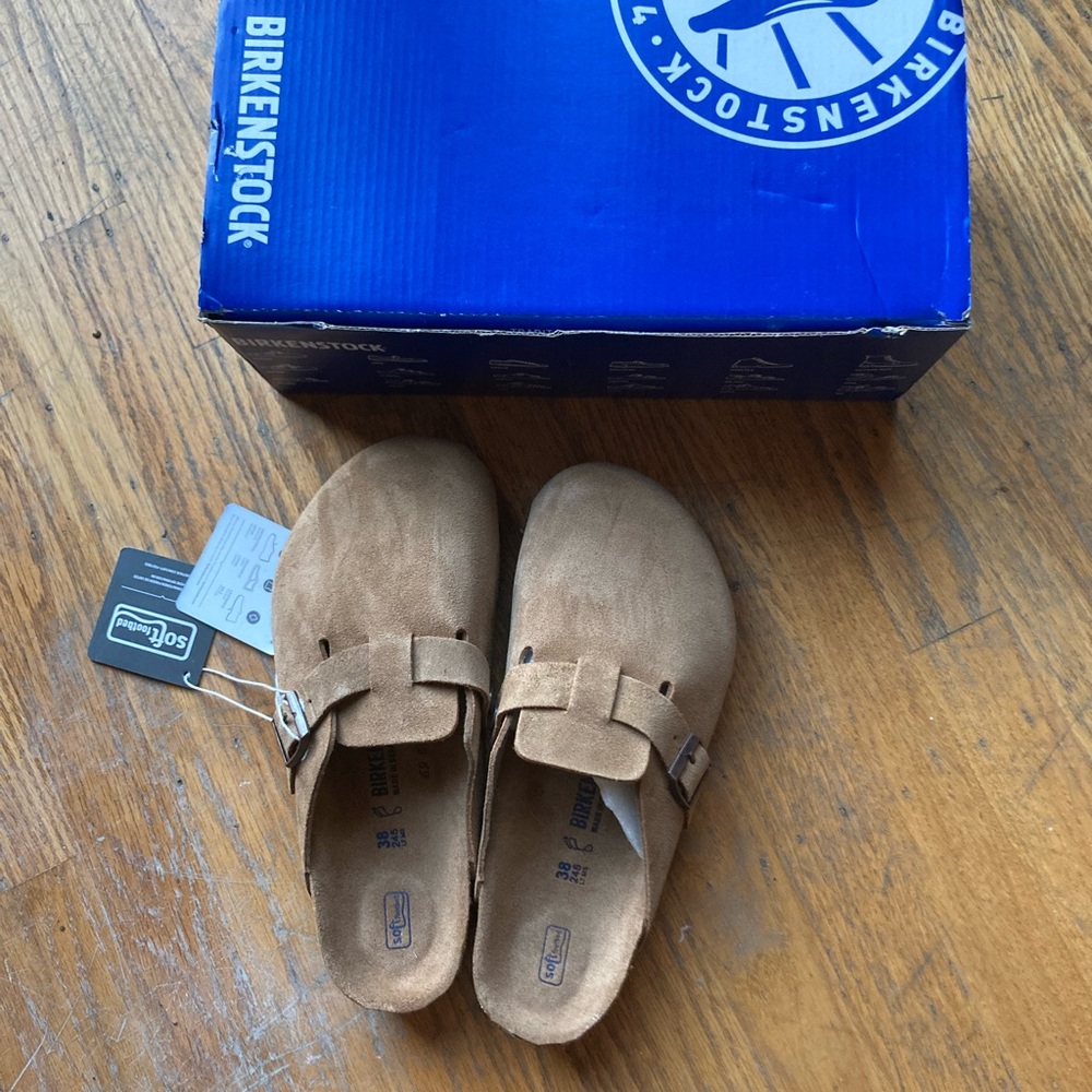 Birkenstock Boston Clogs Suede 38